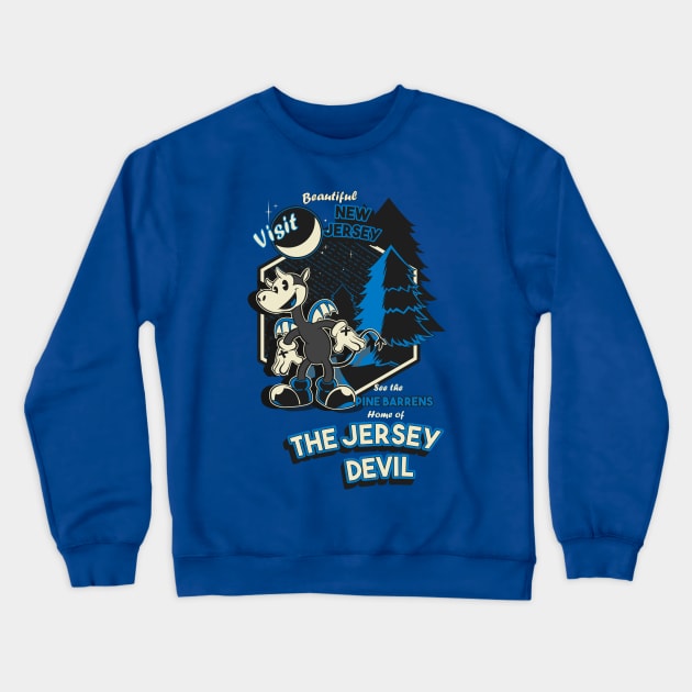 Crypto Tourism : The Jersey Devil Crewneck Sweatshirt by todd3point0